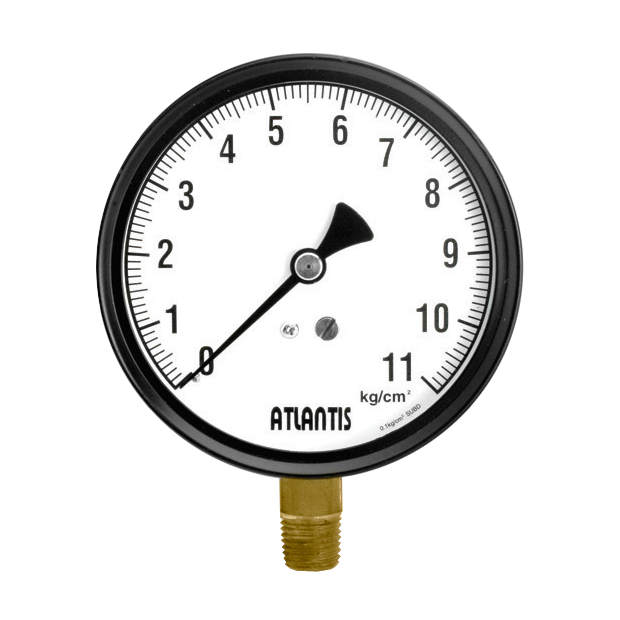 4”Black Steel Case Pressure Gauge