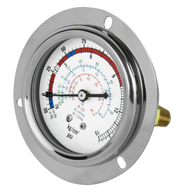 Stainless Steel Case Refrigeration Gauge