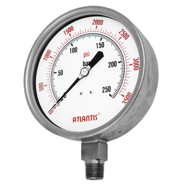 All Stainless Steel Shockproof Pressure Gauge