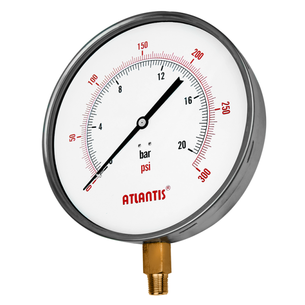 Stainless Steel Case Large Size Pressure Gauge