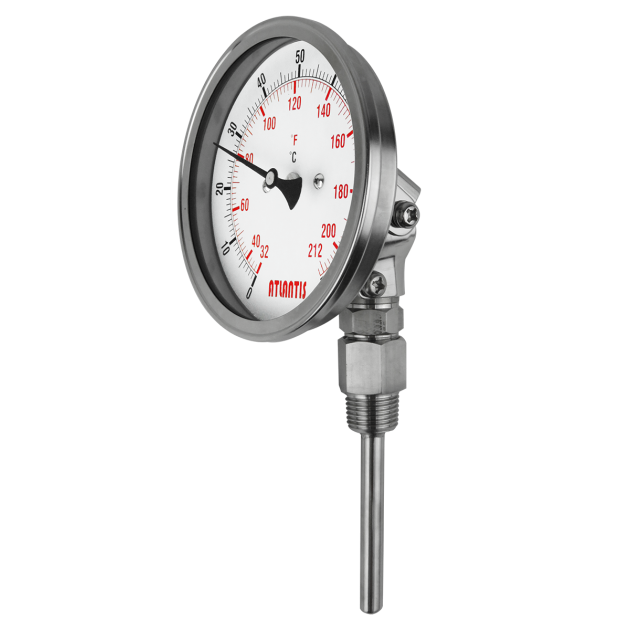 Media-Actuated Thermometer