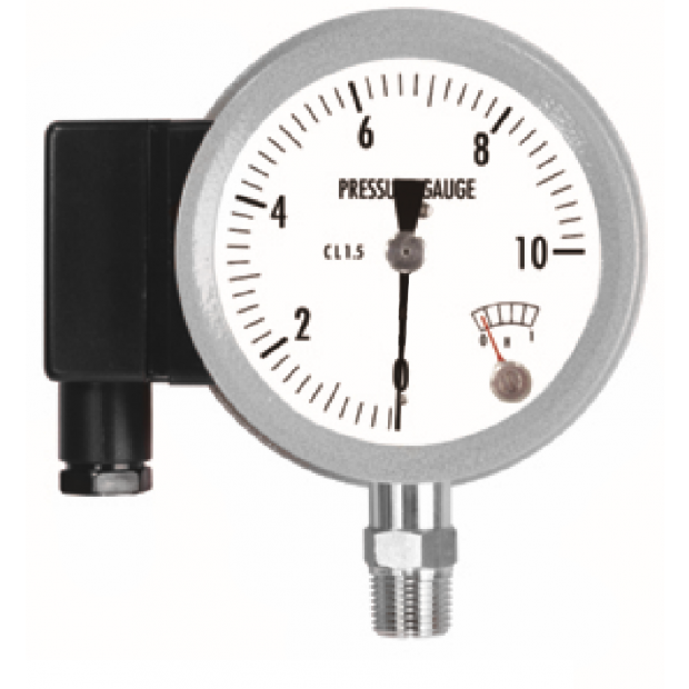 All Stainless Steel Pressure Gauge with Electrical Contact