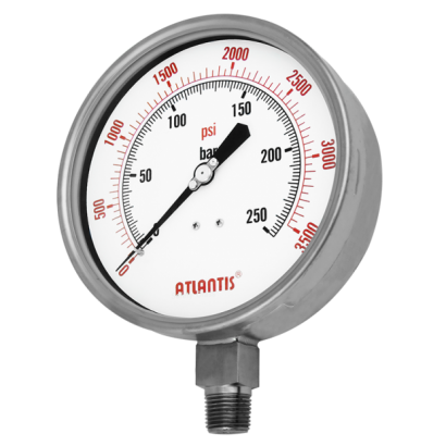 All Stainless Steel Safe Pattern Pressure Gauge