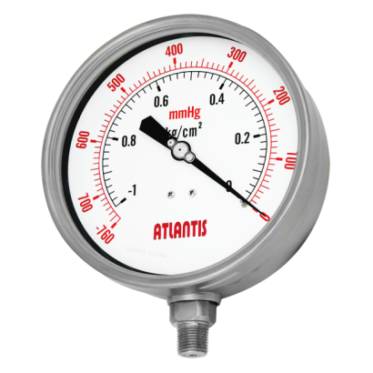 All Stainless Steel Safe Pattern Pressure Gauge