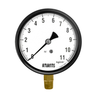 4”Black Steel Case Pressure Gauge