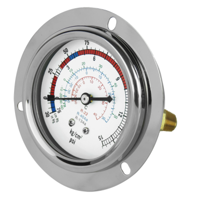 Stainless Steel Case Refrigeration Gauge