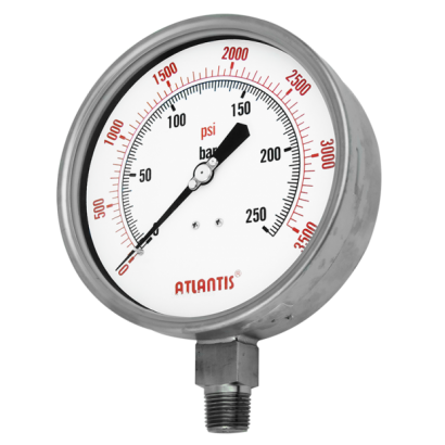 All Stainless Steel Shockproof Pressure Gauge