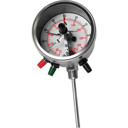 Bimetal Thermometer with Electrical contact