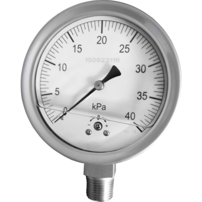 All Stainless Steel Micro Pressure Gauge