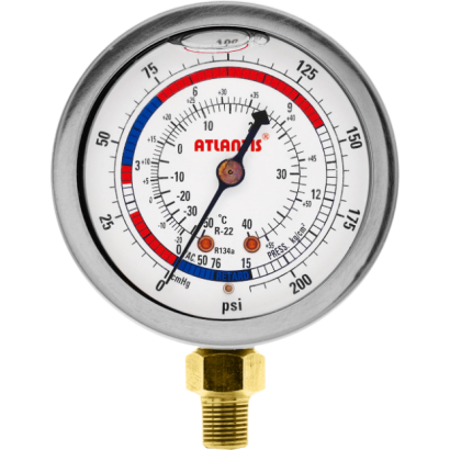 Stainless Steel Case Refrigeration Gauge