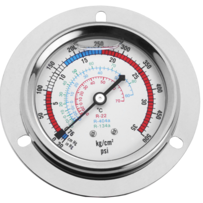 Stainless Steel Case Refrigeration Gauge